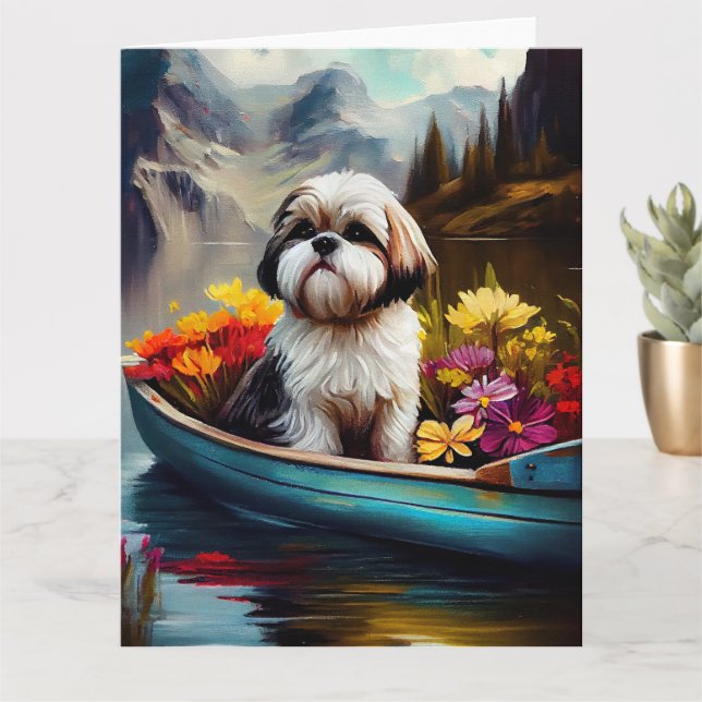 Shih Tzu på en Paddle: En kristen Äventyr Kort (Liten växt)