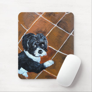 Shih Tzu på terrass-målning av Alfred Fox Musmatta