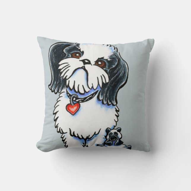 Shih Tzu Panda Kudde (Framsida)