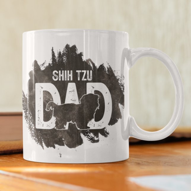 Shih tzu Pappa Hund aveln Älskare Fars dag Kaffemugg (Skapare uppladdad)