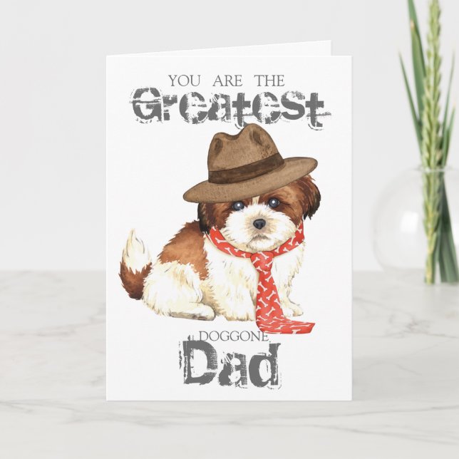 Shih Tzu Pappa Kort (Framsida)