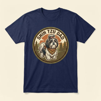Shih Tzu Pappa Tri-blend T-shirt | Shih Tzu Hund P