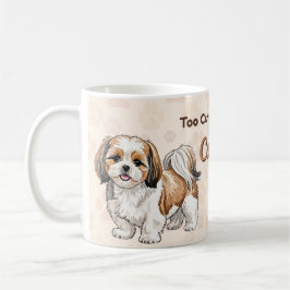 Shih Tzu Pattern Mug – Cute Small Dog Illustration Kaffemugg