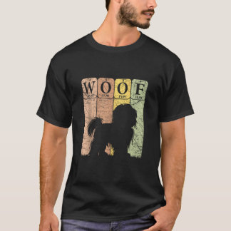 Shih Tzu Periodic Bord Inslag Shih Tzu Hund Kärlek T Shirt