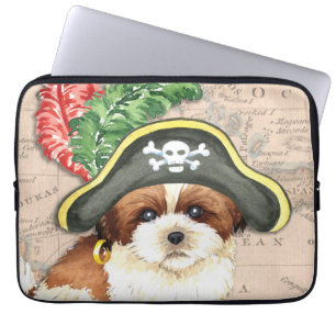 Shih Tzu Pirat Laptop Fodral