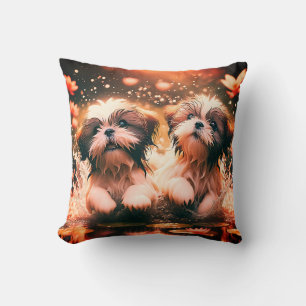 "Shih Tzu Pond Play" Kudde