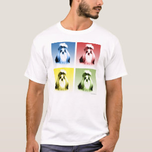 Shih Tzu Pop Art T Shirt