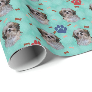Shih Tzu porträtt Presentpapper