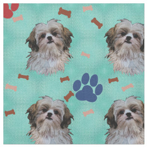 Shih Tzu Porträtt Tyg