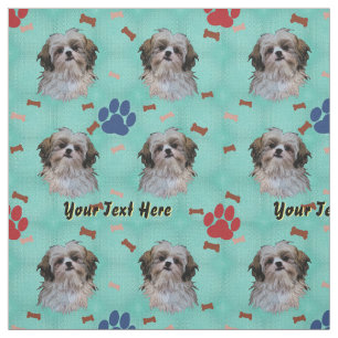 Shih Tzu Porträtt Tyg
