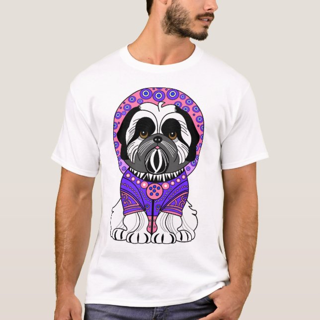 Shih Tzu Prinsessa T Shirt (Framsida)