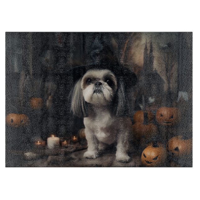 Shih Tzu Pumpor Halloween Skräckinjagande (Framsidan)