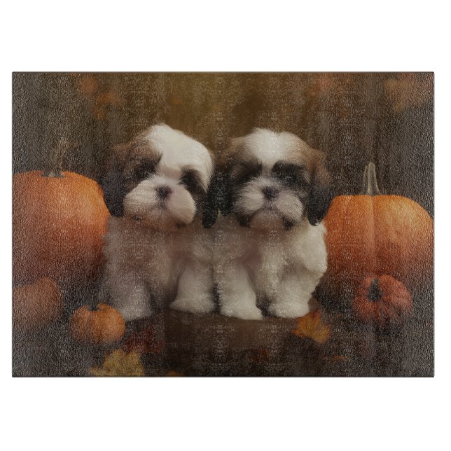 Shih Tzu Puppy Autumn Delight Pumpkin (Framsidan)