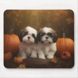 Shih Tzu Puppy Autumn Delight Pumpkin Musmatta