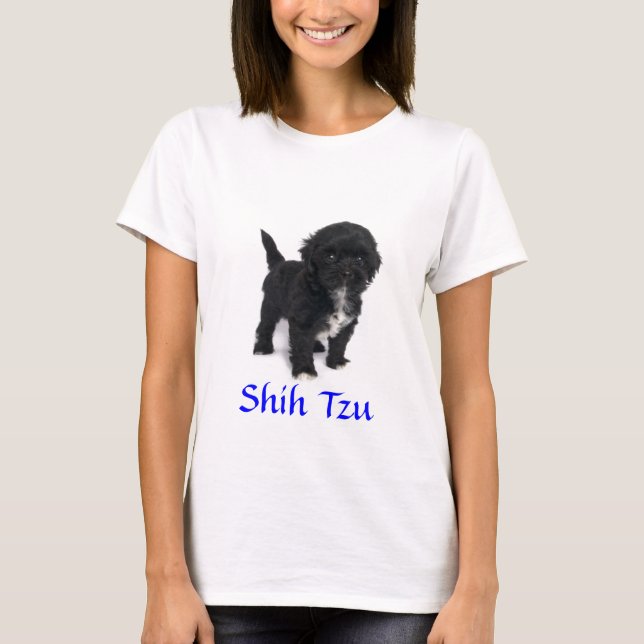 Shih Tzu Puppy Dam Baby Doll Anpassa skjortan Tröja (Framsida)