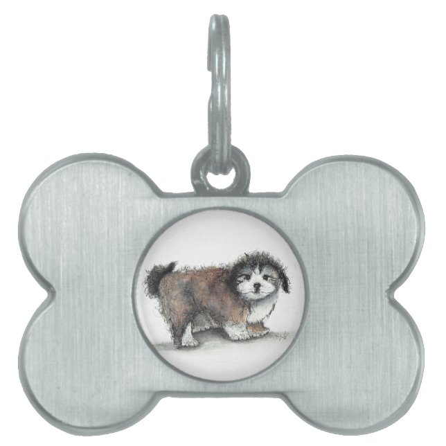 Shih tzu Puppy Hund, Pet Namnbricka Husdjur (Framsidan)