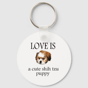 Shih Tzu Puppy Nyckelring