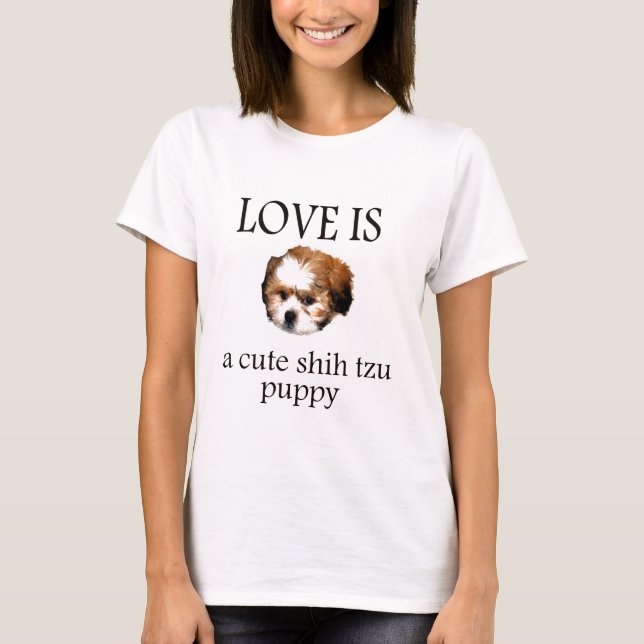 Shih Tzu Puppy T-shirt (Framsida)