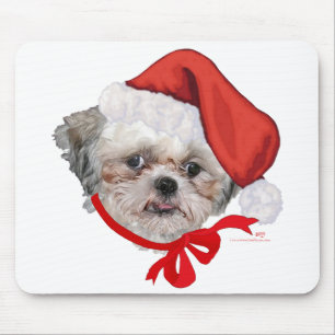 Shih Tzu Räddningshund God Jul Musmatta