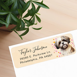 Shih Tzu Returadressetikett Returadress Etikett