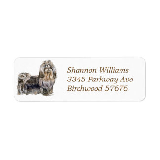 Shih-Tzu-returadressetikett Returadress Etikett