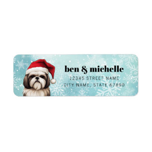Shih Tzu Returetiketters Returadress Etikett