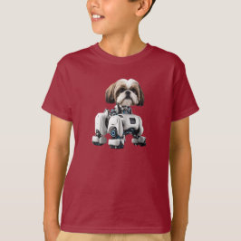 Shih Tzu Robot Barn T-Shirt