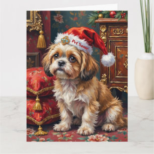 Shih Tzu Royal Jul Toupéhatt Kort