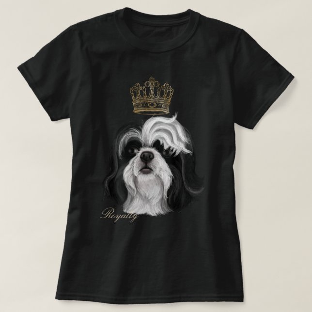 Shih Tzu Royalty T-Shirt (Design framsida)
