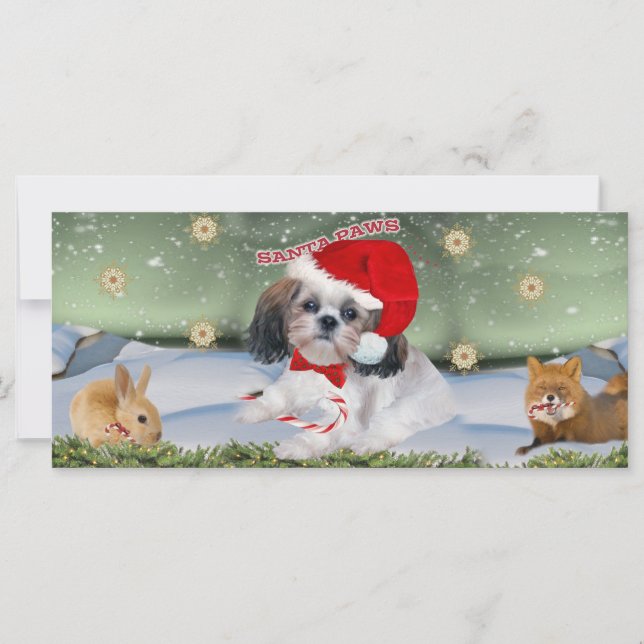 Shih Tzu Santa Tass-gåvor (Framsida)