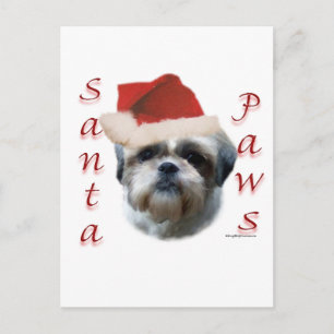Shih Tzu Santa Tass Helg Vykort