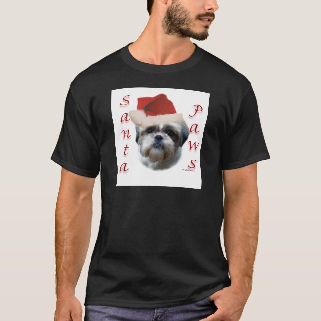 Shih Tzu Santa Tass T-shirt (Framsida)