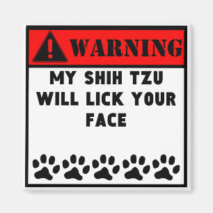 Shih Tzu ska aning ditt ansikte Magnet
