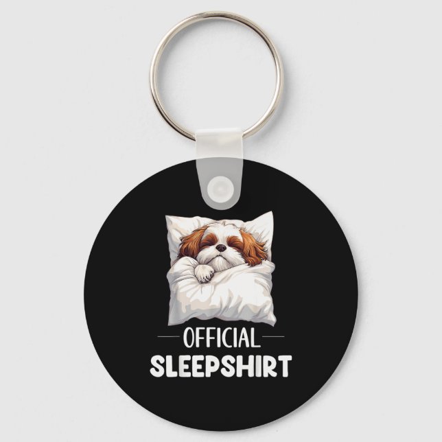 Shih Tzu Sleepshirt Cute Dog Lover Pajama Sleepwea Nyckelring (Framsida)