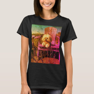 Shih Tzu som lukter på lavendern (Hunddagar) T Shirt
