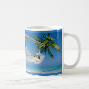 Shih Tzu som precis ut hänger muggen Kaffemugg