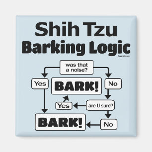 Shih Tzu som skäller logik Magnet