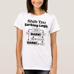 Shih Tzu som skäller logik T Shirt