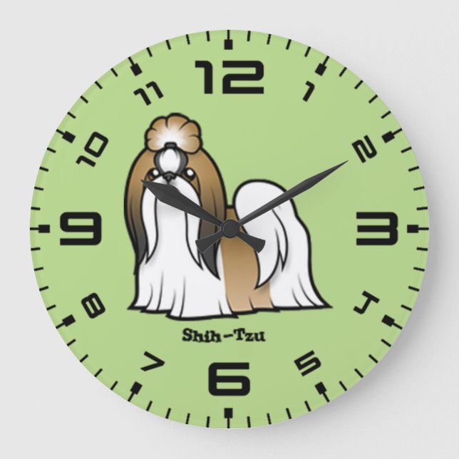 Shih Tzu Stor Klocka (Framsida)