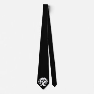 Shih Tzu svart & Tie för nacke för ansikte för Slips