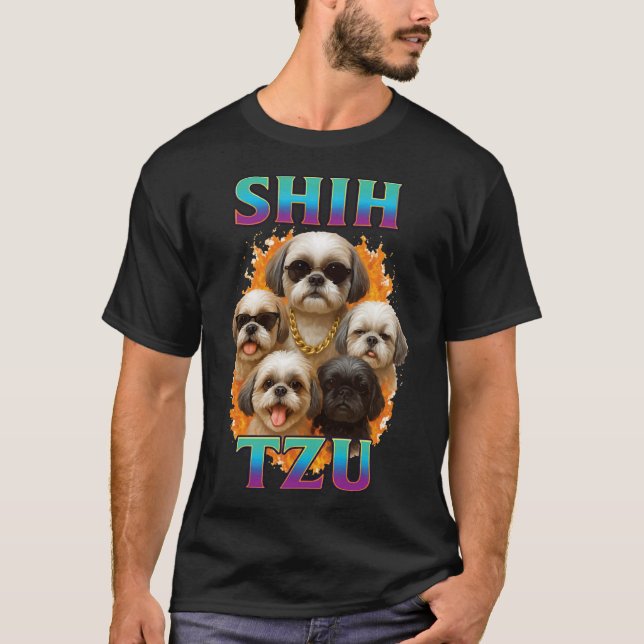 Shih Tzu  T Shirt (Framsida)