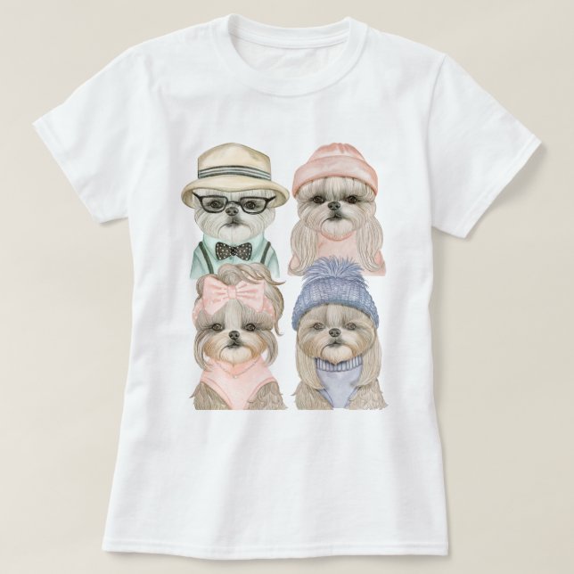 Shih Tzu T-Shirt (Design framsida)