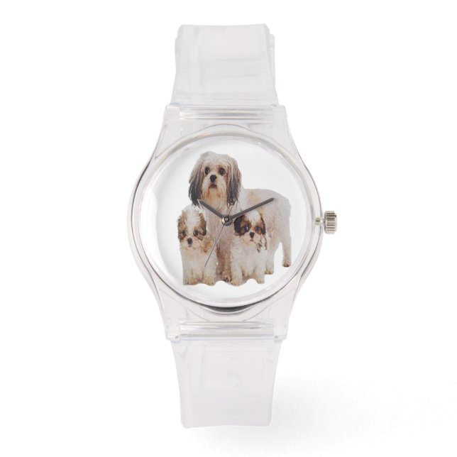 Shih-tzu-t-shirts Armbandsur (Framsida)