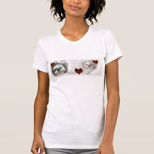 Shih-Tzu T-tröja Tee Shirt (Framsida)