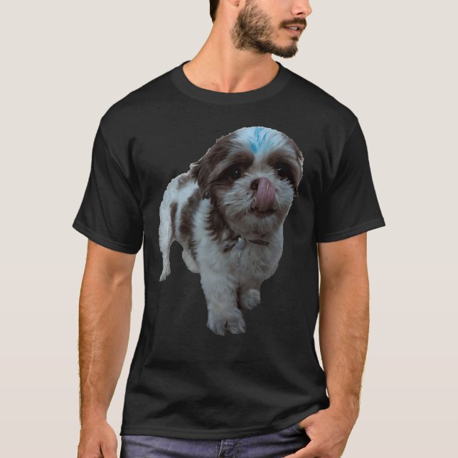 Shih Tzu Ted T Shirt (Framsida)