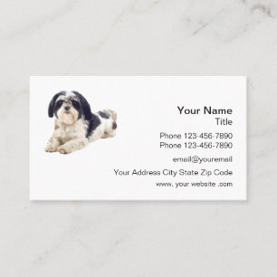 Shih Tzu Theme Djuromsorg Visitkort