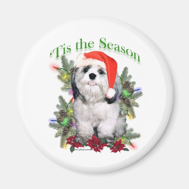 Shih Tzu 'Tis the Season - Magnet (Framsidan)