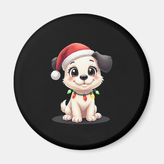 Shih Tzu Tomte Julgran Ljusslingar Xmas Hund Kärle Magnet