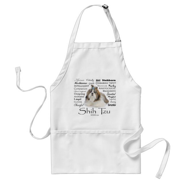 Shih Tzu Traits Apron Förkläde (Framsidan)