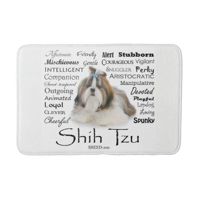 Shih Tzu Traits Bath Mat Badrumsmatta (Framsidan)